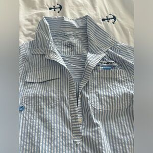 Vineyard Vines Blue Striped coverup performance dress